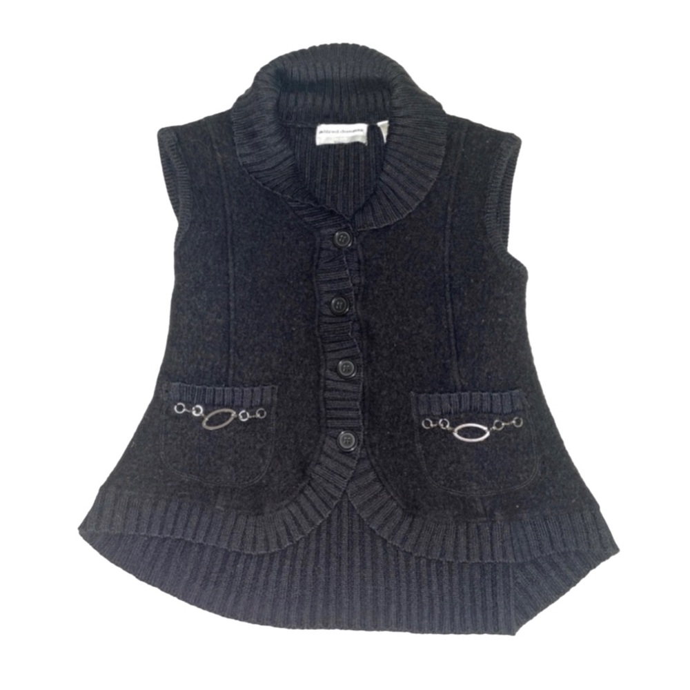 black knit vest